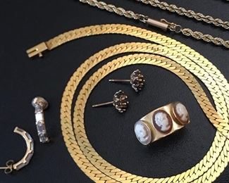Some gold jewelry