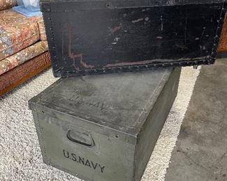 U.S. Navy storage boxes