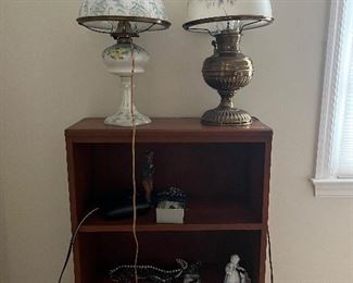 Lamps with glass shades