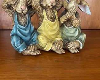 hear no, see no, speak no bunnies