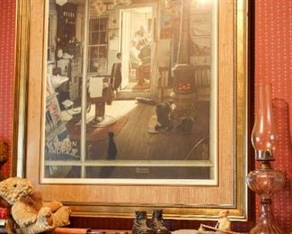 Norman Rockwell, Barber Shop Artist Proof 