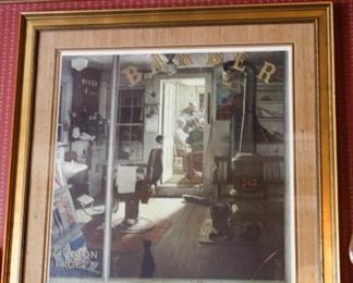 Norman Rockwell Barber Shop Artist Proof 