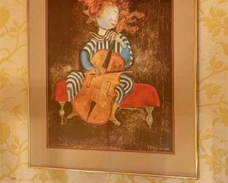 Fille Au Violoncelle by Graciela Rodo Boulanger