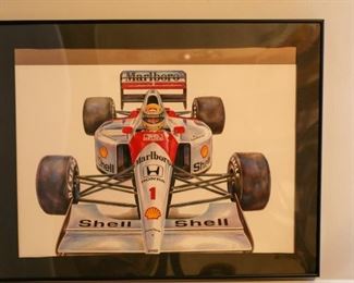 Marlboro Shell Racecar Art Piece