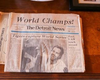 The Detroit News Newspaper |  Tigers capture World Series