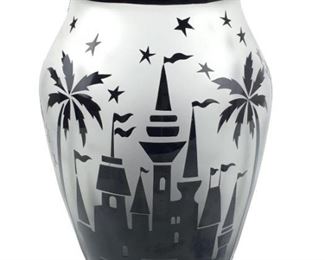 Disney Waterford Vase, Signed Duncan McClellan