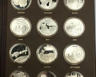 1975 Sterling Silver Medallic Yearbook, Franklin