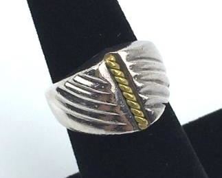 925 Silver Abstract Ring
