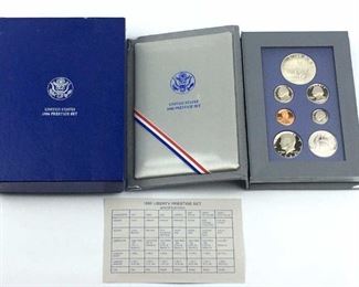 1986 U.S. Silver Prestige Proof Coin Set