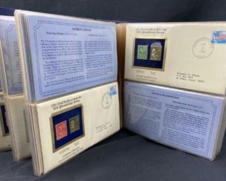 Presidential Stamps w/ Original & 22kt Replica