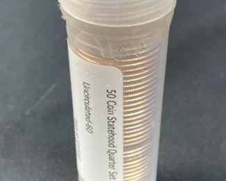 50-Coin Statehood Quarters Uncirculated MS60 Set