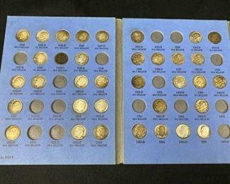 (37) Silver Roosevelt Dimes in Folder