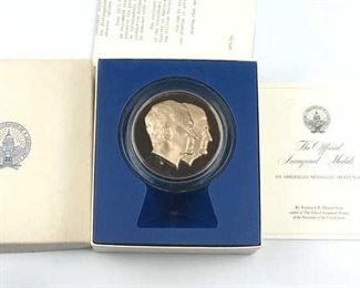 1973 Bronze Nixon Inaugural Proof Medal in Box