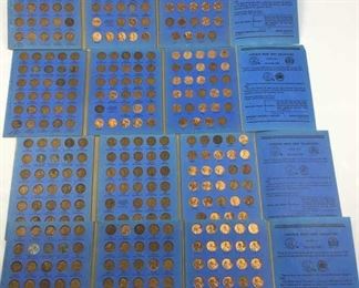 (4) 1941- Lincoln Memorial Cent Folders, Loaded