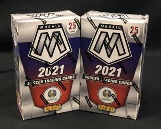 (2) 2020-21 Panini Mosaic UEFA Euro Soccer Cereal