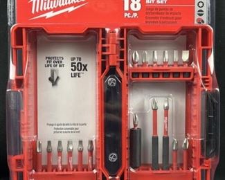 Milwaukee 18 Piece Impact Driver Bit Set New