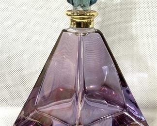 ILLUSIONS Colored Crystal Perfume Bottle, Italy
