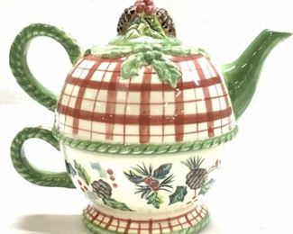 Tracy Porter Winterland Collect.Ceramic Teapot Cup
