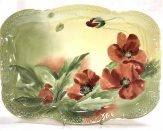 Vintage Floral Detail Porcelain Tray
