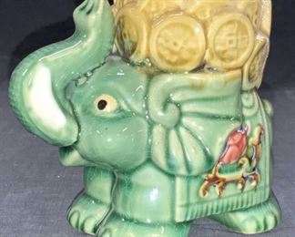 Asian Style Ceramic Elephant Planter
