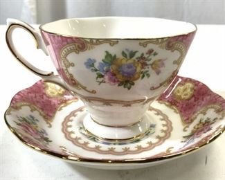 ROYAL ALBERT LADY CARLYLE Porcelain Cup & Saucer
