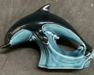 POOLE Ceramic Dolphin Figurine, England
