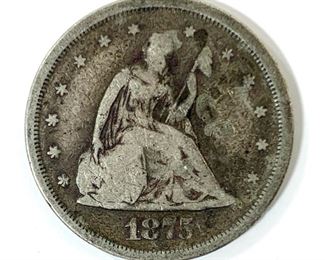 1875-S Twenty Cent Piece