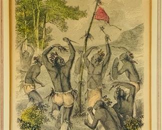   Antique Hand Colored Herrick and Roberts Engravings