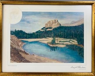 1959 Dwight D Eisenhower Christmas Card Artwork Print