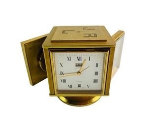 Vintage Swiss Remembrance Brass Weather Station Concord Clock Mid Century Modern MCM