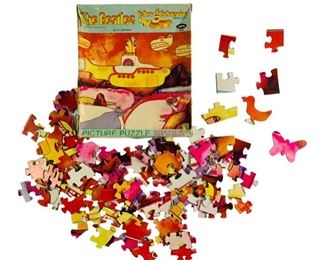Vintage 1958 Jaymar The Beatles Yellow Submarine Nothing Is Real Sea Of Monsters Picture Puzzle