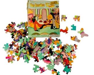 Vintage 1958 Jaymar The Beatles Yellow Submarine Nothing Is Real Sgt. Pepper Band Picture Puzzle
