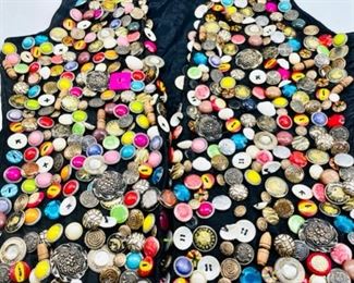 Other Destination Vintage Collectible Multi Button Silk Vest Size M