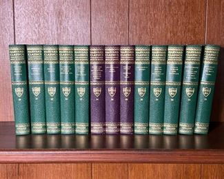 (13pc) HARVARD CLASSICS SET  |  P.F. Collier & Son, including volumes 21-30, 34, 36, 40 - w. 5.75 x h. 8.25 in.