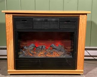 ELECTRIC FIREPLACE  |  Movable Heater, Heat Surge Model X5A, mantle hand-built by Amish Crafstman, Made in USA