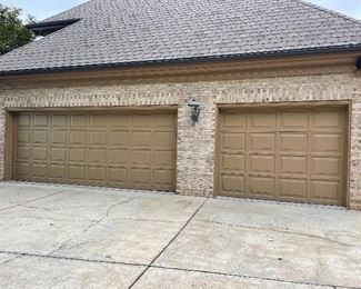 garage doors -  double door + single door