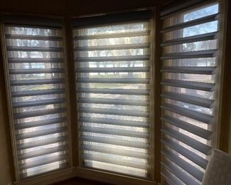 Remote controlled window shades by Hunter Douglas (dining room) 
