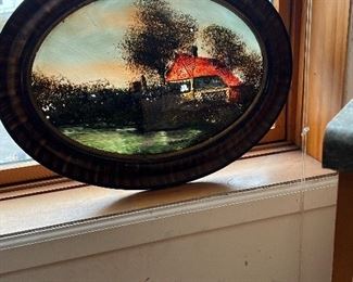 Antique blown glass art