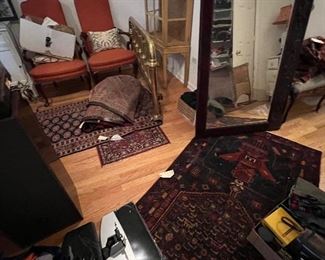 Many of the Persian and Turkish rugs