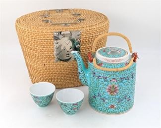 Chinese Mun Shou tea set