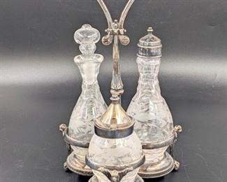 Reed & Barton Cruet Set Silverplated