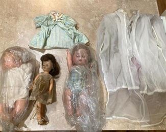 Vintage dolls and clothes