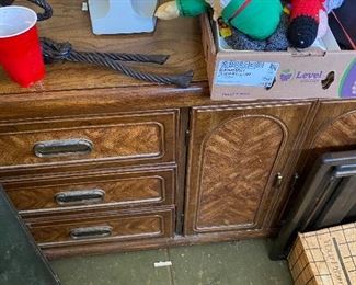 Campaign style dresser.