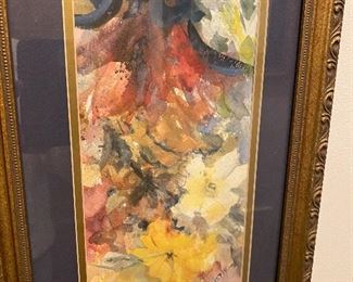 Cool watercolor by local artist.