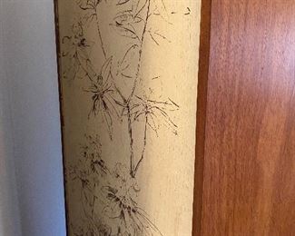 Backside of cool bookshelf.