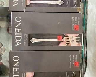 Oneida Damask flatware new in box.