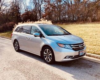We have a well maintained, one owner, 2015 Honda Odyssey for sale this week!  It has 53,000 miles with lots of options including leather seats, DVD rear entertainment system, sunroof, push button start, bluetooth, heated front seats, and a 3rd row magic seat.  A full features list can be found on the original door sticker in our photo album.  

If you wish to take a test drive bring your license and proof of insurance during our sale hours on Friday or Saturday.  

Bidding will start at $12,000.  If you wish to place a bid send us a private message or place a bid in person this Friday or Saturday.  Bidding closes at noon on Saturday.  We will make frequent updates on our FB page listing the current bid price.  Bids must be made in $500 increments.  A $1,000 non-refundable deposit will be required of the top bidder on Saturday.  Full payment will be expected via cashiers check by Jan 17th at 5pm.  Title will not be turned over until the check has cleared.
