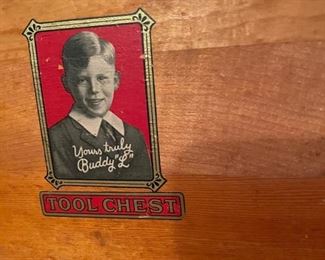 Buddy L Kids Wooden Tool Box Very Vintage