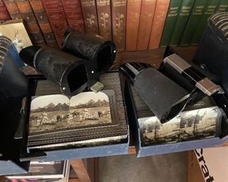 Stereograph Projectors and Boxes of Slides