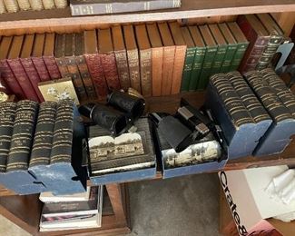 Stereograph Projectors and Boxes of Slides